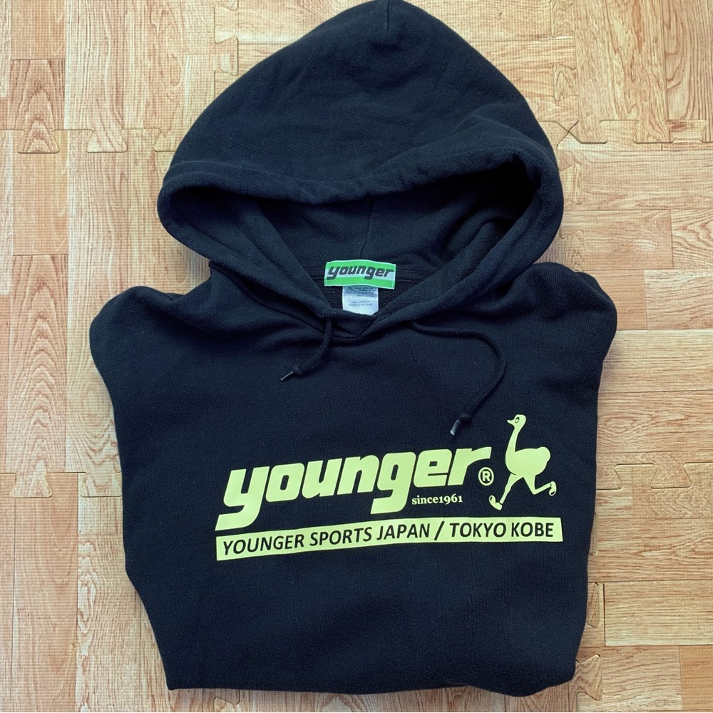 Younger Sports Tokyo/Kobe Hoodie Mens Large Japanese Streetwear Sweatshirt Rare